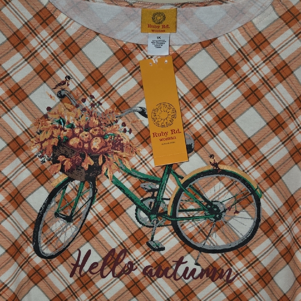 NWT Ruby Rd. Autumn Top - Picture 2 of 5